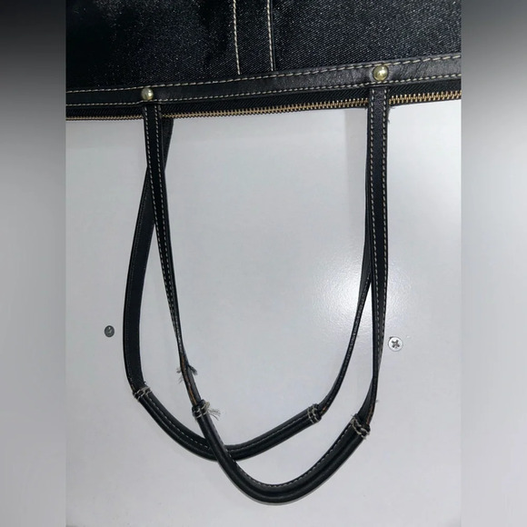 Coach Black & Gray Signature CC Tote Bag - Picture 11 of 12